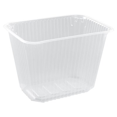 Одноразовый контейнер 2000 мл, КОМПЛЕКТ 100 шт., БЕЗ КРЫШКИ, 186х132 мм прозрачные, ПП, ЮПЛАСТ, ЮУПМ3323 607547