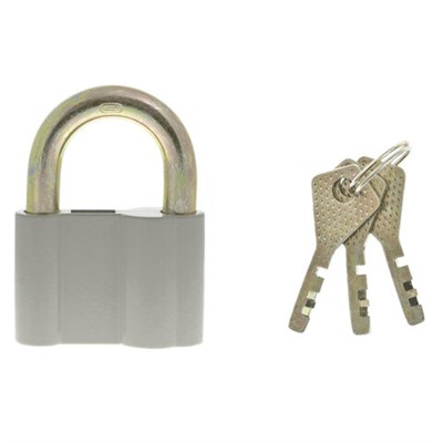Замок навесной, ширина 80 мм, цинковый сплав, дужка d-14 мм, финский, 3 ключа, СИБРТЕХ, ЗН2-26, 91628 670992