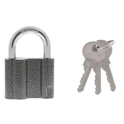 Замок навесной, ширина 60 мм, чугун, дужка d-9 мм, английский, 3 ключа, СИБРТЕХ, ЗН2-М1, 91611 670986