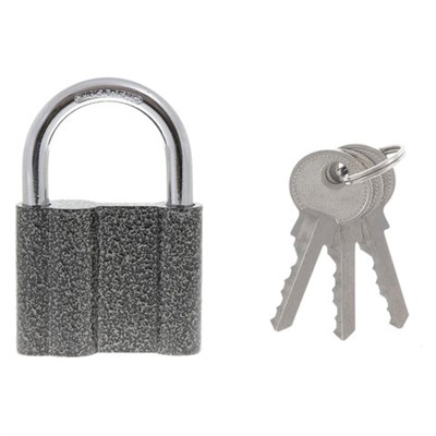 Замок навесной, ширина 70 мм, чугун, дужка d-10 мм, английский, 3 ключа, СИБРТЕХ, ЗН2-М1, 91612 670987