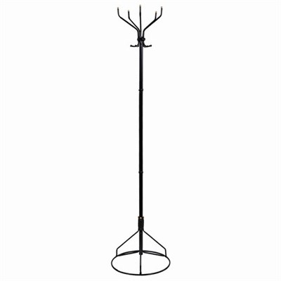 Вешалка-стойка "Ажур-2", 1,89 м, основание 46 см, 5 крючков, металл, черная 602353