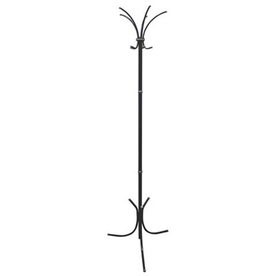 Вешалка-стойка "Нова-3", 1,84 м, основание 46х52 см, 5 крючков, металл, черная 605709