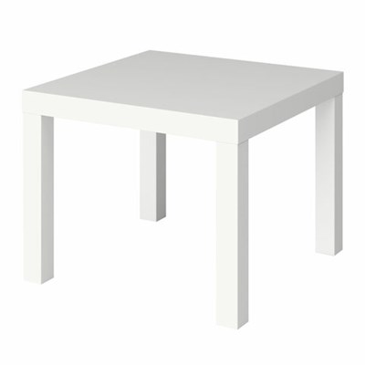 Стол журнальный "Лайк" аналог IKEA (550х550х440 мм), белый 641920