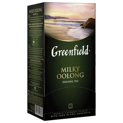 Чай GREENFIELD "Milky Oolong" улун с добавками, 25 пакетиков в конвертах по 2 г, 1067-15 620380