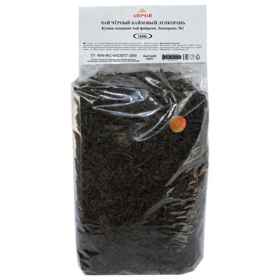 Чай листовой АЗЕРЧАЙ "Ленкорань" черный крупнолистовой 1000 г, 414271 622732