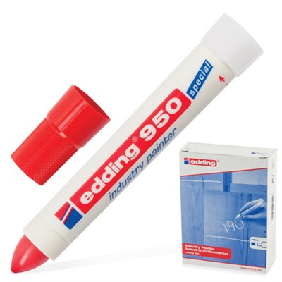 Маркер-паста для промышленной маркировки EDDING 950, КРАСНЫЙ, 10 мм, E-950/2 150721
