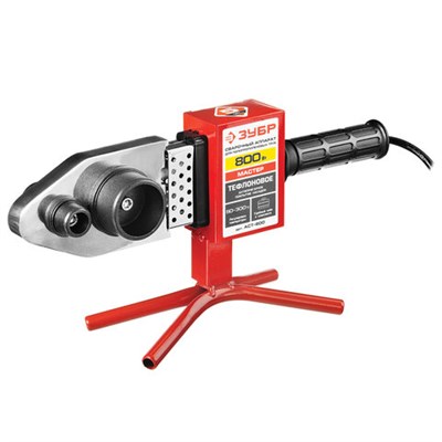 Сварочный аппарат для полипропиленовых труб ЗУБР, 800 Вт, 50-300С, 6 насадок, АСТ-800 671158