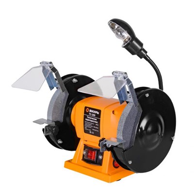 Точильный станок, 200 Вт, 2950 об/мин, круг 150х16 мм, подсветка, защитный экран, ВИХРЬ ТС-200 72/7/2 671124