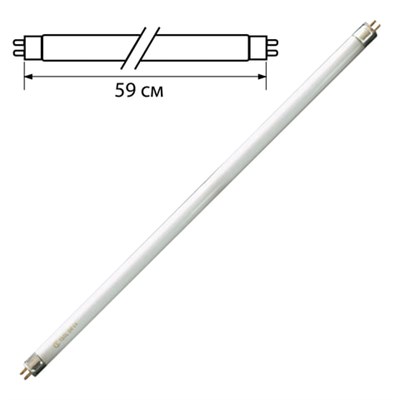 Лампа люминесцентная OSRAM L18/765, 18 Вт, цоколь G13, в виде трубки, длина 59 см, днев. белый свет 450646