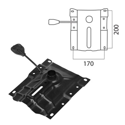 Механизм для кресла Up&Down, межцентровое расстояние крепежа 170х200 мм 531485