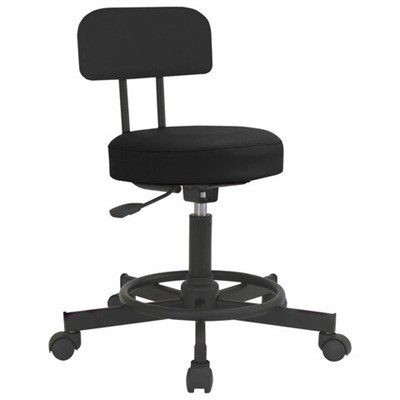 Стул кресло оператора РС12, без подлокотников, кожзам, черное, РС01.00.12-201- 531645