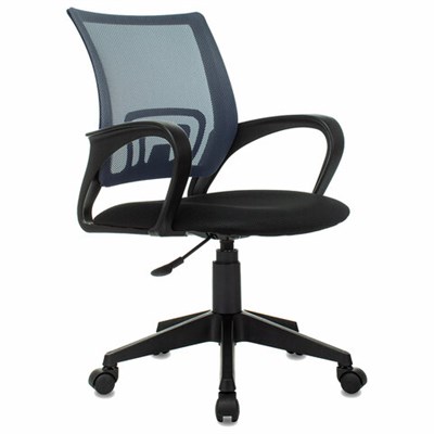 Кресло BRABIX "Fly MG-396", с подлокотниками, сетка, серое/черное, 532085 532085