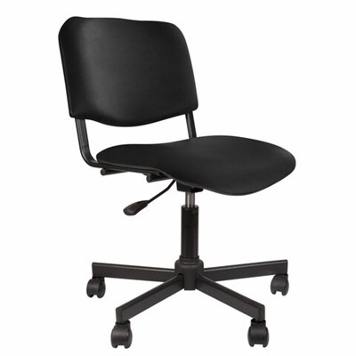 Кресло КР09, без подлокотников, кожзаменитель, черное, КР01.00.09-201- 531639