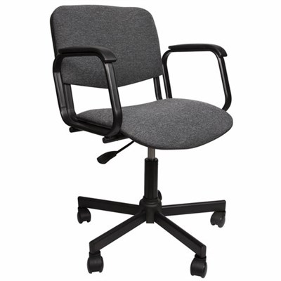 Кресло КР08, с подлокотниками, серое, КР01.00.08-102- 531635