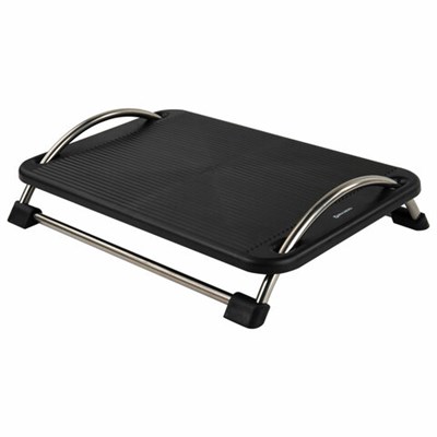 Подставка для ног BRAUBERG офисная, 43,5х33 см, регулируемый угол наклона, черная, 531488 531488