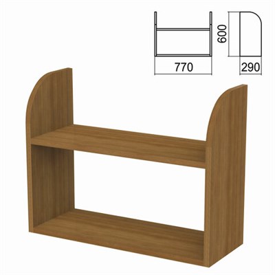 Полка навесная настенная "Арго", 770х290х600 мм, орех 641692