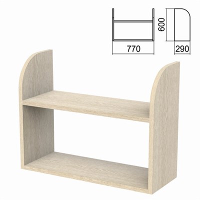 Полка навесная настенная "Арго", 770х290х600 мм, ясень шимо 641694