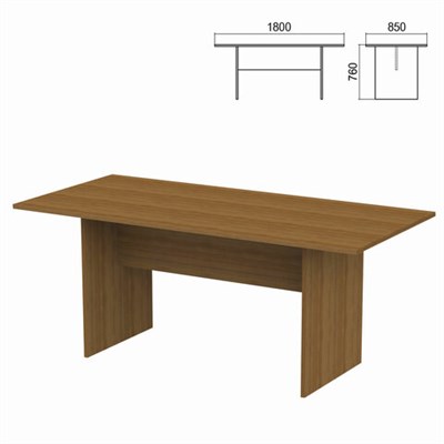 Стол для переговоров "Арго", 1800х850х760 мм, орех 641379