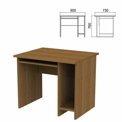 Стол компьютерный "Арго", 900х730х760 мм, орех 641269