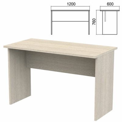 Стол письменный "Арго", 1200х600х760 мм, ясень шимо 641246