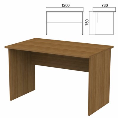 Стол письменный "Арго", 1200х730х760 мм, орех 641254