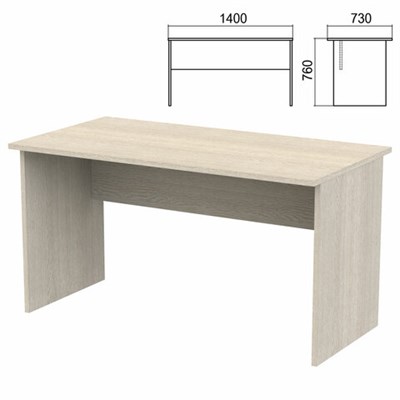 Стол письменный "Арго", 1400х730х760 мм, ясень шимо 641261