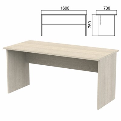 Стол письменный "Арго", 1600х730х760 мм, ясень шимо 641266