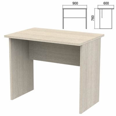 Стол письменный "Арго", 900х600х760 мм, ясень шимо 641241