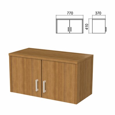 Шкаф-антресоль "Арго", 770х370х410 мм, орех (КОМПЛЕКТ) 981581