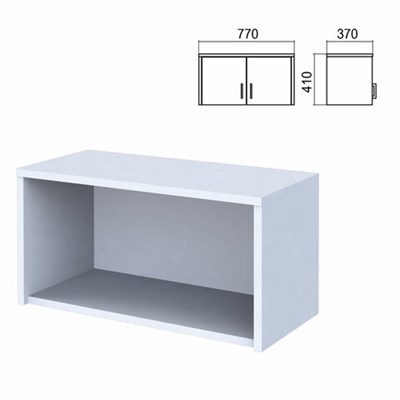 Шкаф-антресоль "Арго", 770х370х410 мм, серый 641668
