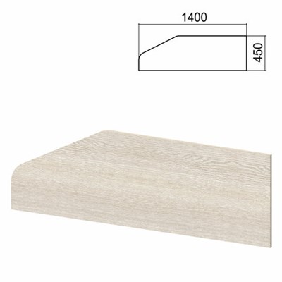 Экран-перегородка к столам "Арго" шириной 1400 мм, ясень шимо (КОМПЛЕКТ С ФУРНИТУРОЙ) 981518