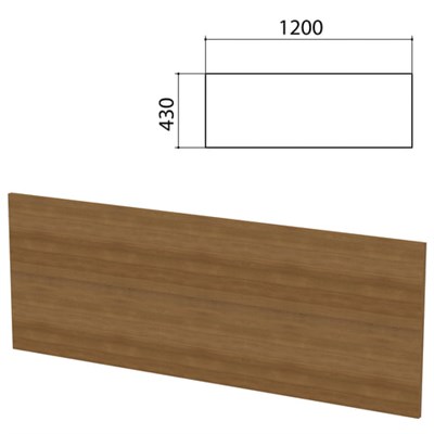Экран-перегородка "Бюджет", 1200х16х430 мм, орех 190 (КОМПЛЕКТ С ФУРНИТУРОЙ) 981182
