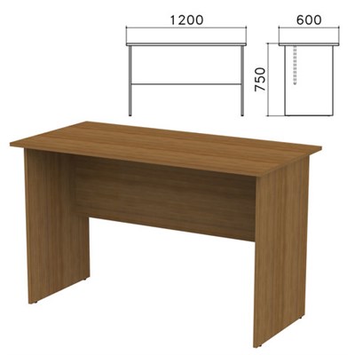 Стол письменный "Канц", 1200х600х750 мм, цвет орех пирамидальный, СК22.9 640026