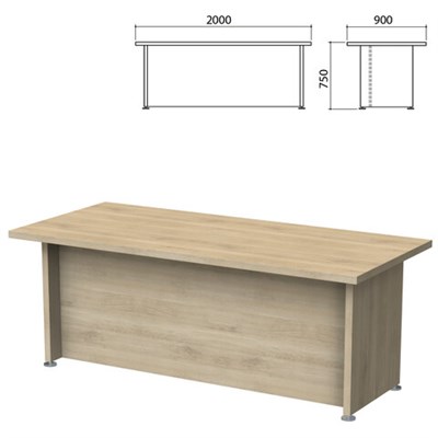 Стол письменный "Приоритет" 2000х900х750 мм, кронберг (КОМПЛЕКТ) 982141
