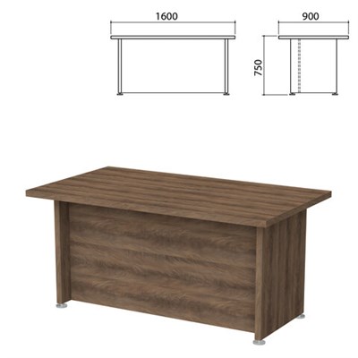 Стол письменный "Приоритет", 1600х900х750 мм, лагос (КОМПЛЕКТ) 980353