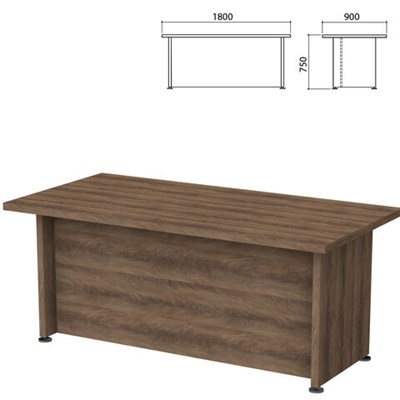 Стол письменный "Приоритет", 1800х900х750 мм, лагос (КОМПЛЕКТ) 980354