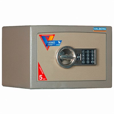 Сейф взломостойкий 1 класс VALBERG "Карат-25 EL", 250х360х310 мм, 44 кг, электронный замок, S10499010440 291226