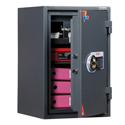 Сейф огневзломостойкий VALBERG "Гарант-67Т EL", 670х440х440 мм, 99 кг, эл. замок, трейзер, крепление к полу 290391