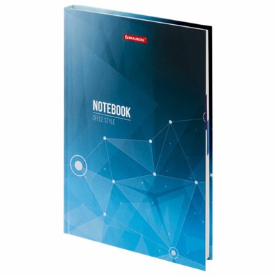 Блокнот БОЛЬШОЙ ФОРМАТ (215х295 мм) А4, 128 л., твердый, клетка, блок 4 цвета, BRAUBERG, "Бизнес", 111593 111593