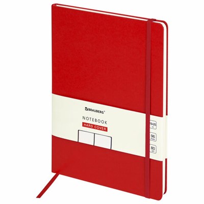 Блокнот-скетчбук БОЛЬШОЙ ФОРМАТ (190х250 мм) В5, BRAUBERG ULTRA, 80 г/м2, 96 л., без линовки, красный, 113066 113066