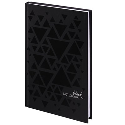 Блокнот А5 134х206 мм, 80 л., твердый, клетка, выборочный лак, STAFF, "Triangles", 114421 114421