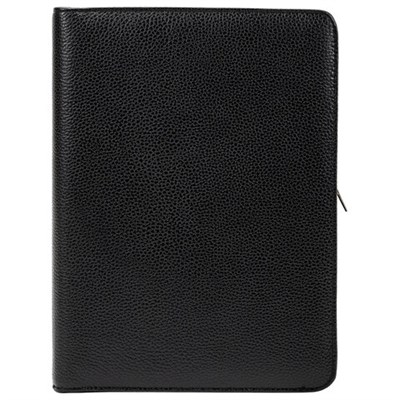 Папка из натуральной кожи на молнии, 340х250х30 мм, черная, 8-011 240363