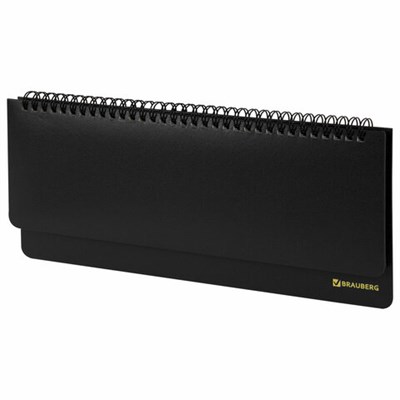 Планинг настольный недатированный (305х140 мм) BRAUBERG "Select", балакрон, 60 л., черный, 123797 123797