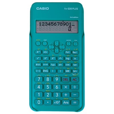 Калькулятор инженерный CASIO FX-220PLUS-2-S (155х78 мм), 181 функция, питание от батареи, сертифицирован для ЕГЭ, FX-220PLUS-2-S- 250393