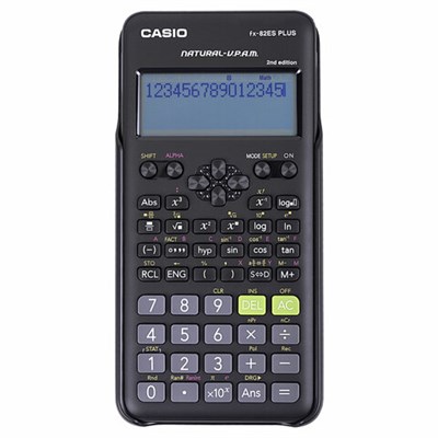 Калькулятор инженерный CASIO FX-82ESPLUS-2-WETD (162х80 мм), 252 функции, батарея, сертифицирован для ЕГЭ, FX-82ESPLUS-2-S 250394