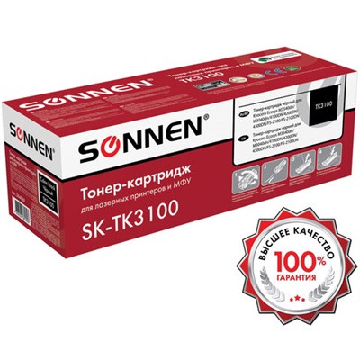 Тонер-картридж лазерный SONNEN (SK-TK3100) для KYOCERA FS-2100/FS-2100DN/ECOSYS M3040dn/M3540dn, ресурс 12500 стр., 364088 364088