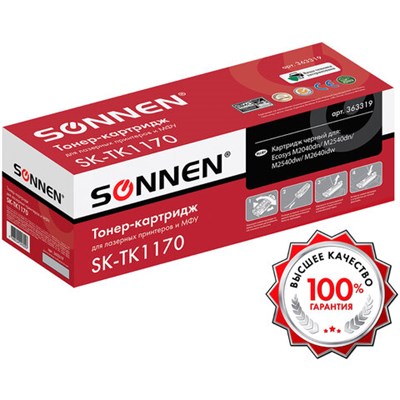 Тонер-картридж SONNEN (SK-TK1170) для KYOCERA Ecosys M2040DN/M2540DN/M2640IDW, ресурс 7200 страниц, 363319 363319