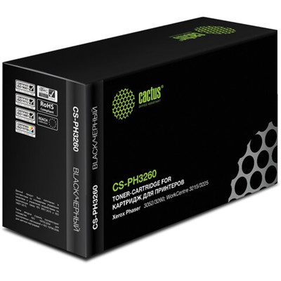 Тонер-картридж CACTUS (CS-PH3260) для XEROX WorkCentre 3215/3225/Phaser 3052/3260, ресурс 3000 стр. 320861