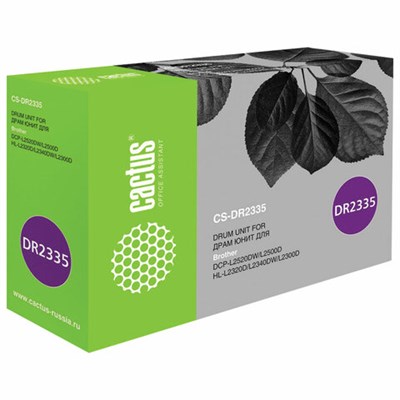 Фотобарабан CACTUS (CS-DR2335) для L2500/2520/2540/HL2300/2340/2360/MFC2700 ч/б, ресурс 12000 страниц 363674