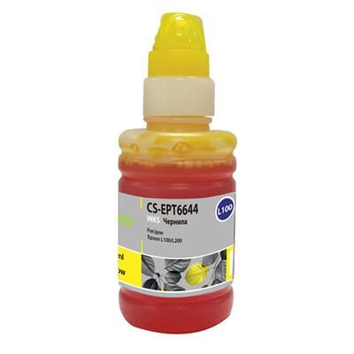 Чернила CACTUS (CS-EPT6644) для СНПЧ EPSON L100/L110/L200/L210/L300, желтые, 0,1 л 361918